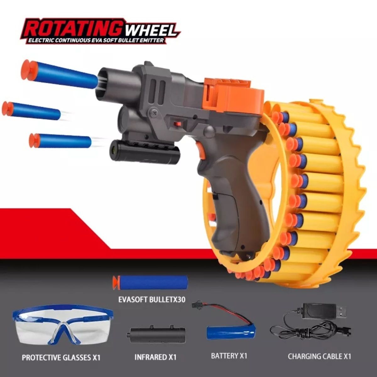 OEM - Pistola Lanza dardos Automática Recargable 28 Disparos