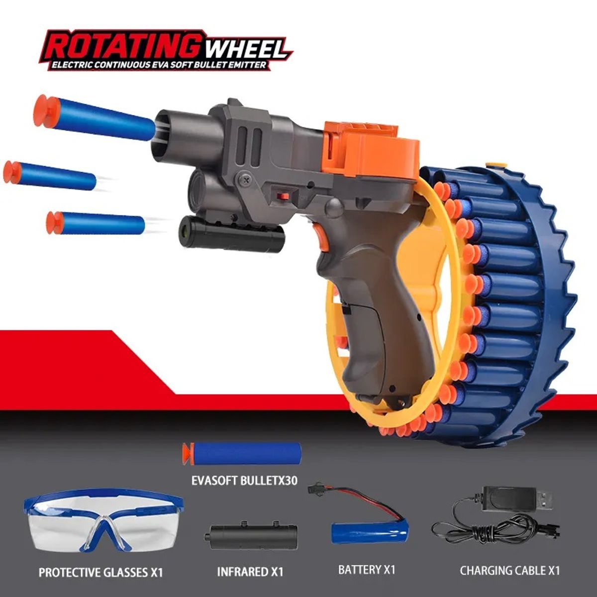 OEM - Pistola Lanza dardos Automática Recargable 28 Disparos