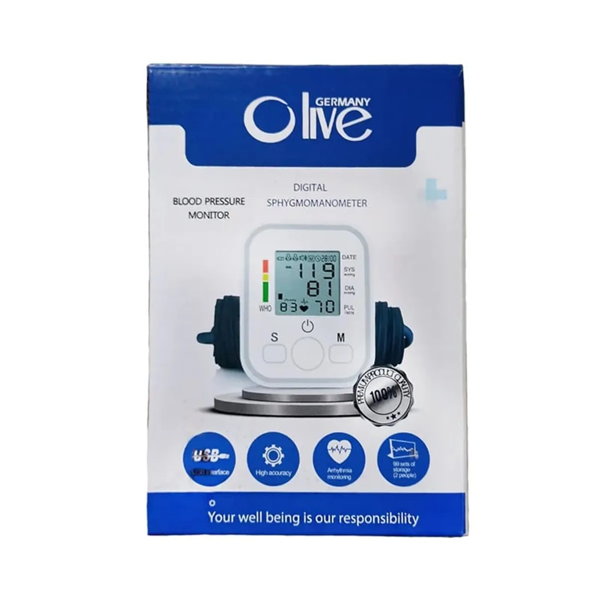 GENERICO - TENSIOMETRO DIGITAL DE BRAZO MODELO B02