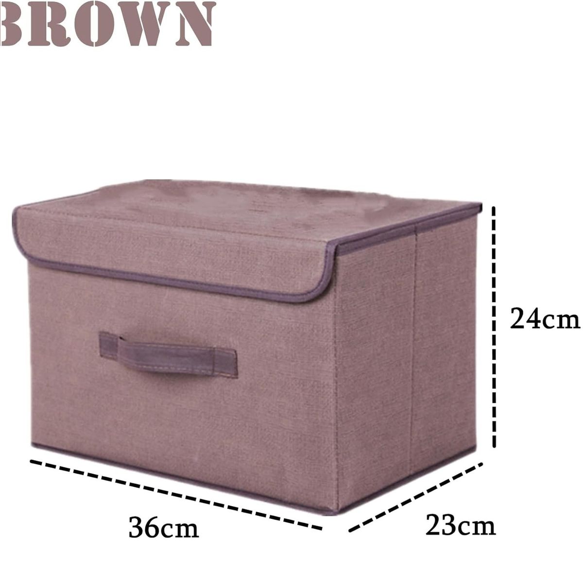 OEM - Pack x 2 Caja de Almacenamiento Multifuncional Plegable Marron