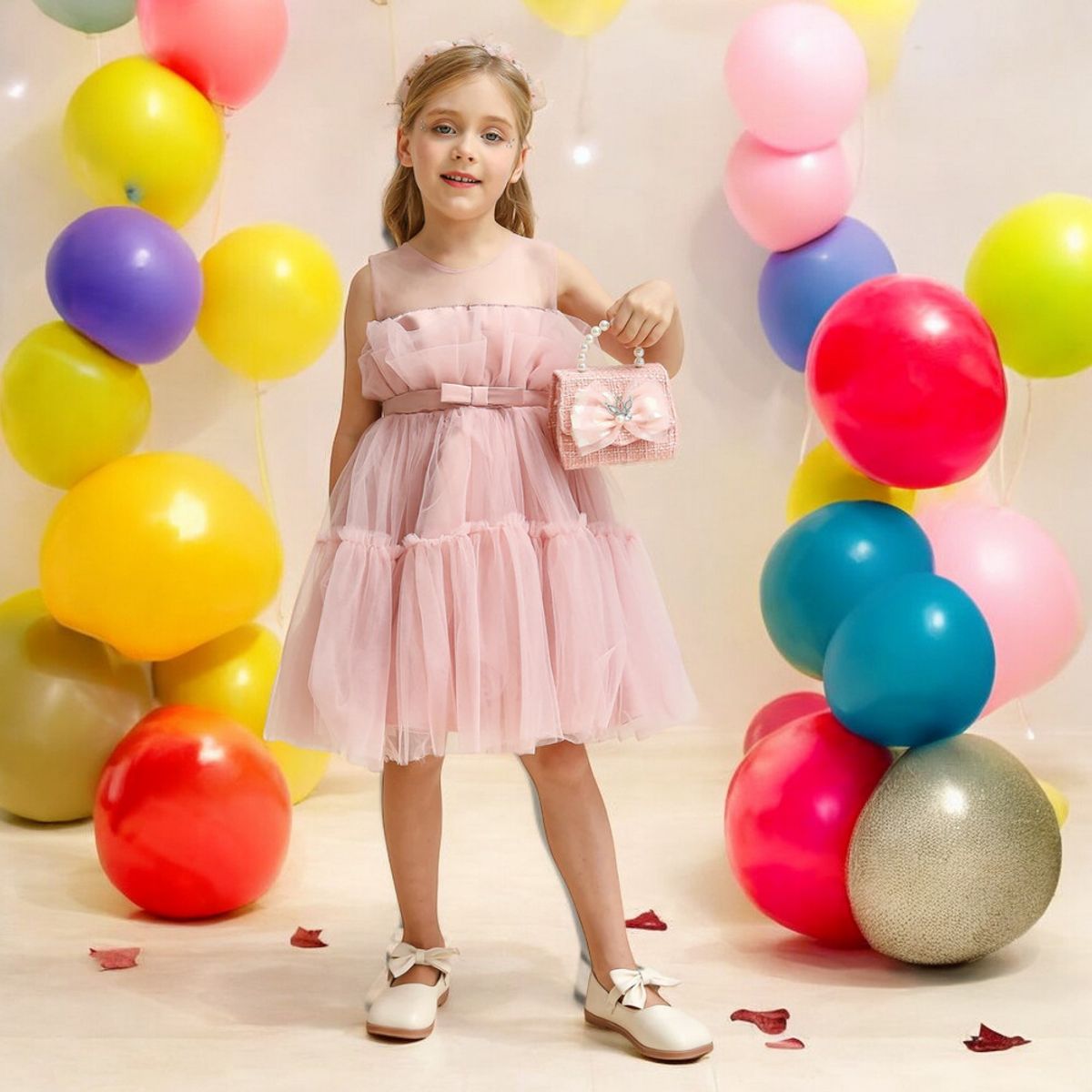 GENERICO - VESTIDO DE NIÑA PARA FIESTA DE CUMPLEAÑOS