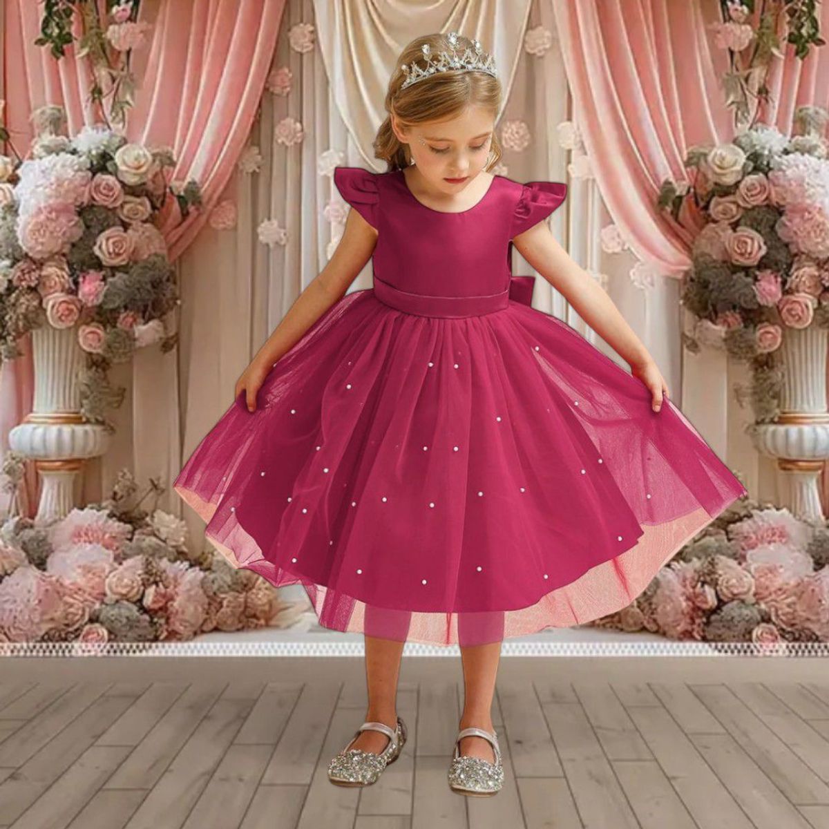 GENERICO - VESTIDO DE NIÑA FIESTA DE PROMOCION DEL COLEGIO