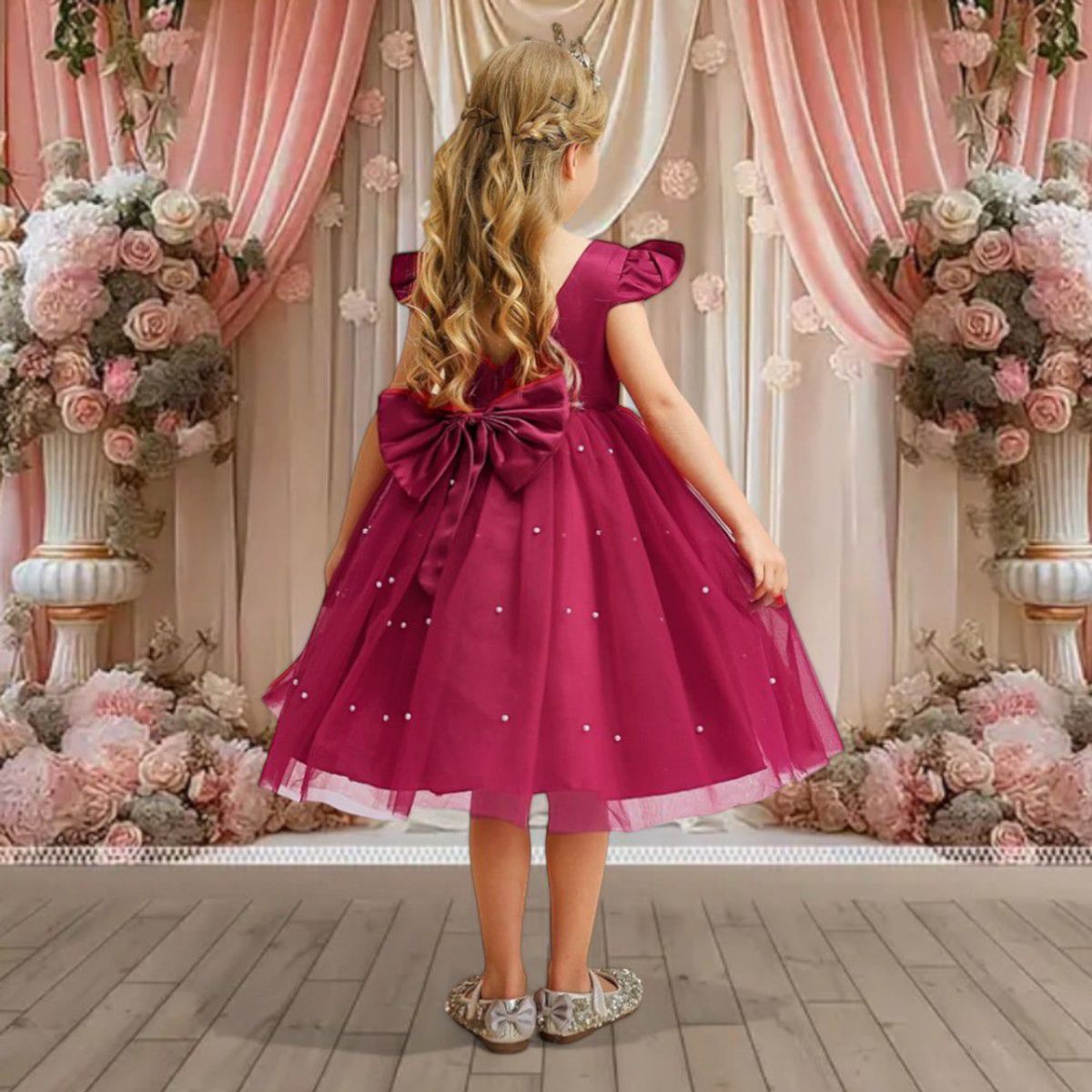 GENERICO - VESTIDO DE NIÑA FIESTA DE PROMOCION DEL COLEGIO