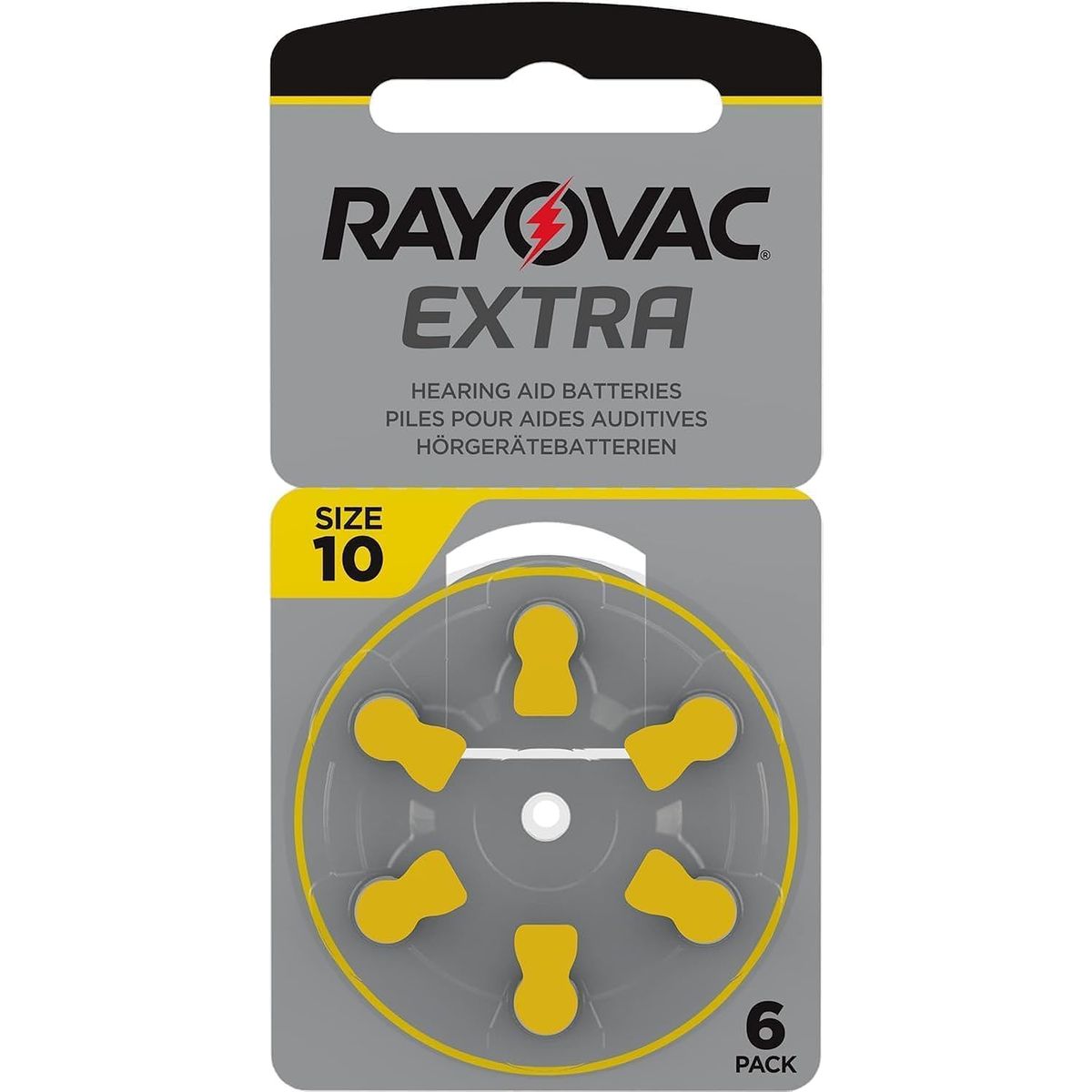 RAYOVAK - PILAS RAYOVAC EXTRA 10 PARA AUDIFONOS MEDICADOS x 6 PILAS