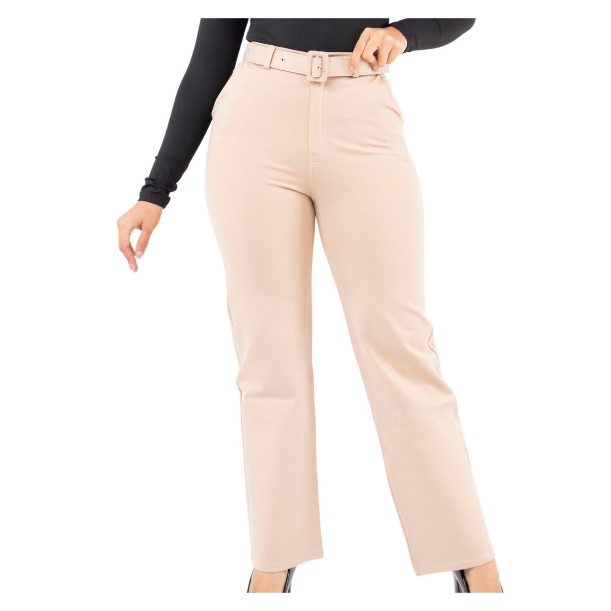 GENERICO - Pantalón Loma de vestir con correa Luz Mujer