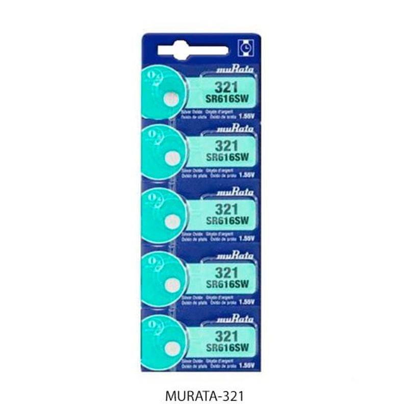 GENERICO - PILAS Boton 321SR616SW Alcalina MURATA X 5 UNIDADES