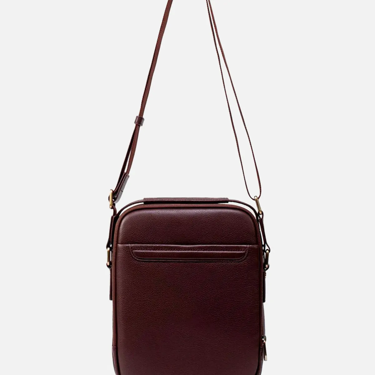 RENZO COSTA - MORRAL MEDIANO EN CUERO GRABADO