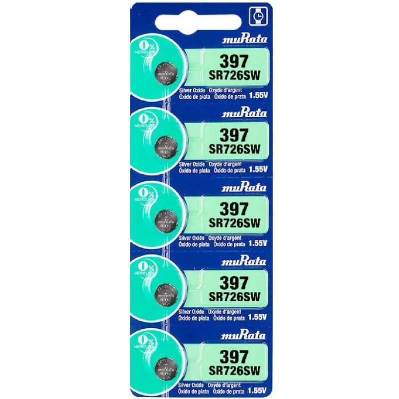 GENERICO - PILAS Boton 397 SR616SW Alcalina MURATA X 5 UNIDADES