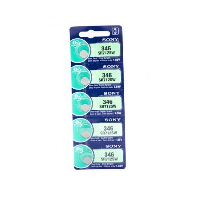 GENERICO - PILAS Boton 346 SR712SW Alcalina MURATA X 5 UNIDADES