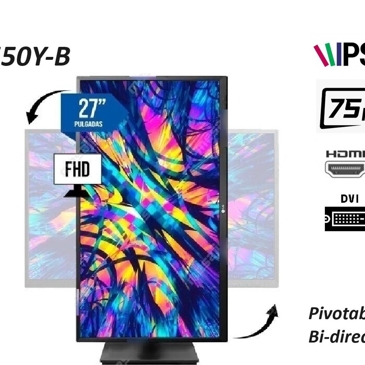 LG - MONITOR LG 27BK550Y-B 27" /HDMI/D-SUB/DISPLAY-PORT/ 1920 X 1080