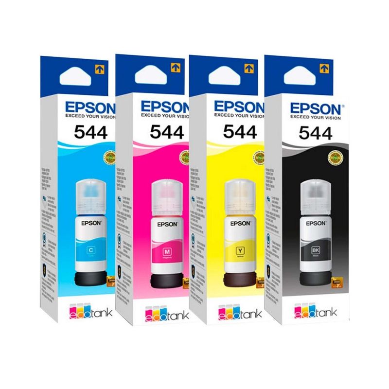 EPSON - Tinta Epson T544 544 Original kit x x 4 unidades L1110 L1210 L1250