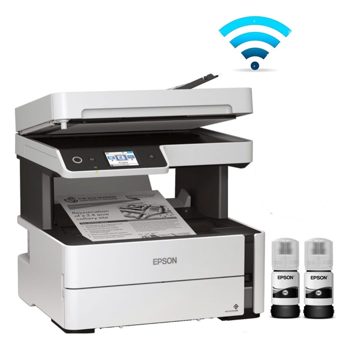 EPSON - Impresora Epson ET-M3170 Multifuncional USB LAN WiFi Monocromatica