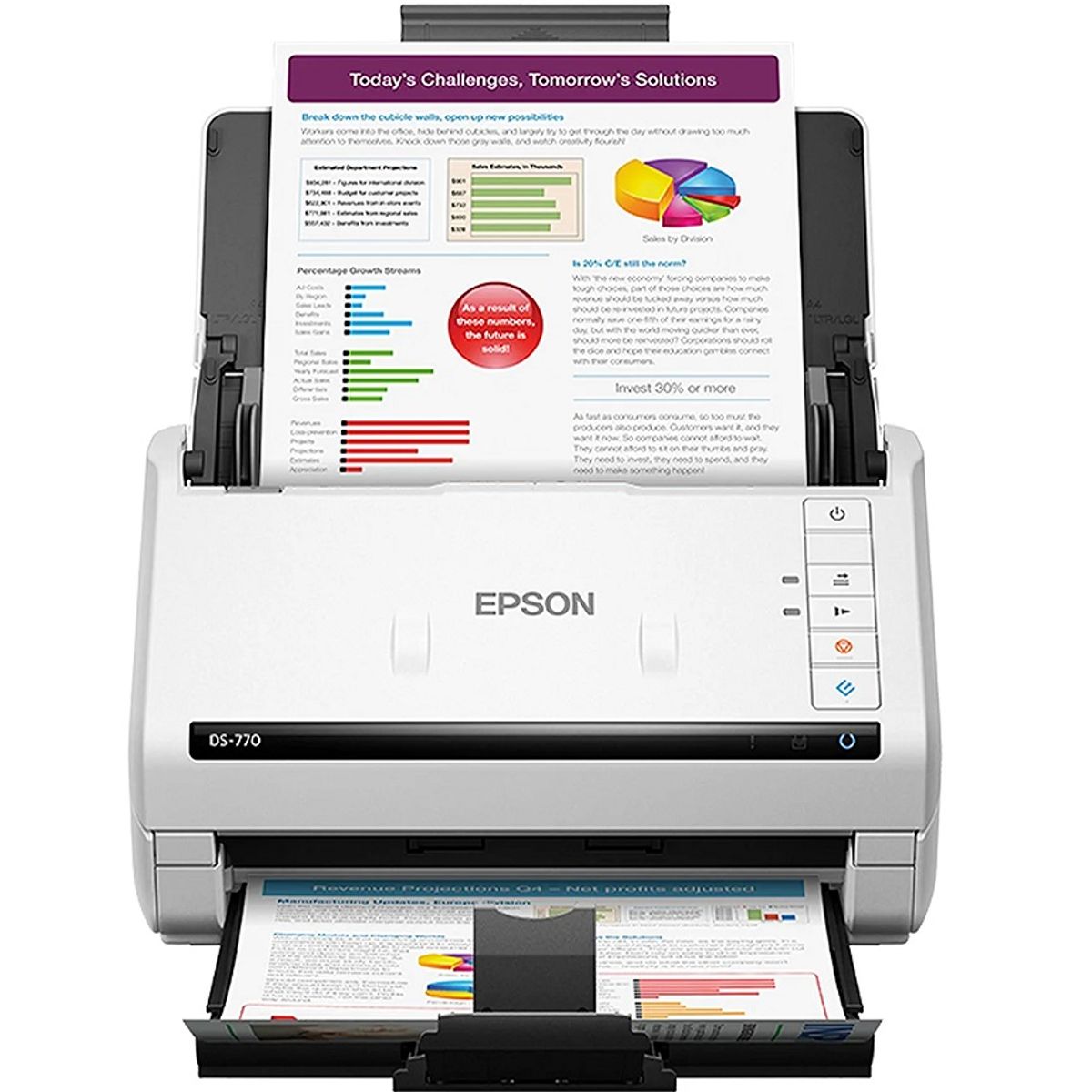 EPSON - Escáner de documentos epson DS-770 II usb 3.0 de alta velocidad