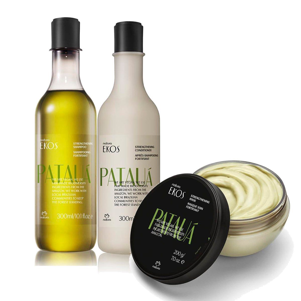 NATURA - Ekos Patauá Shampoo con Acondicionador y Mascara Capilar
