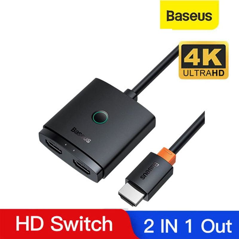 BASEUS - Adaptador Switch Baseus Bidireccional 2en1 4K HDMI PS5 TV Box S