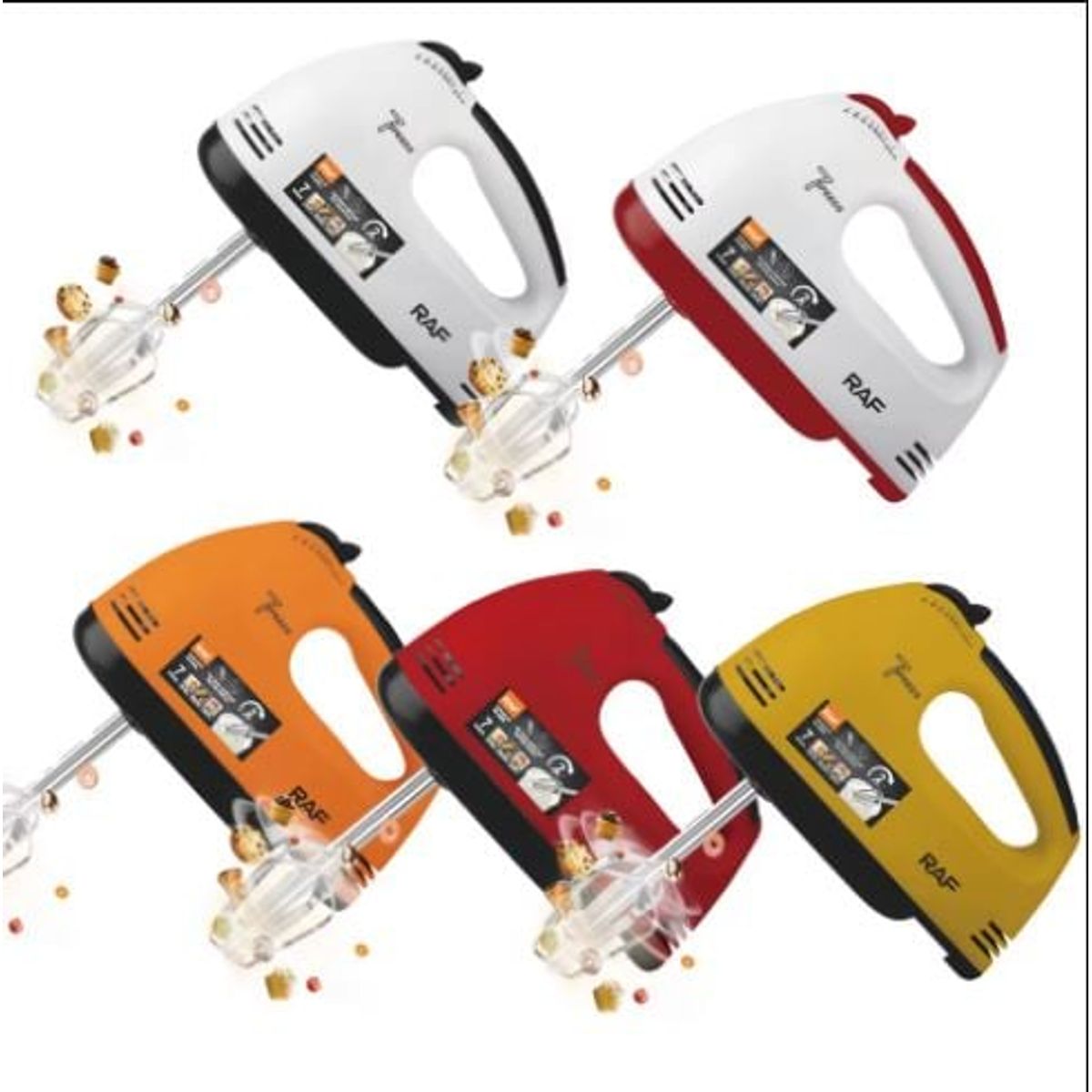 GENERICO - Batidor de huevos eléctrico para masa de pasteles