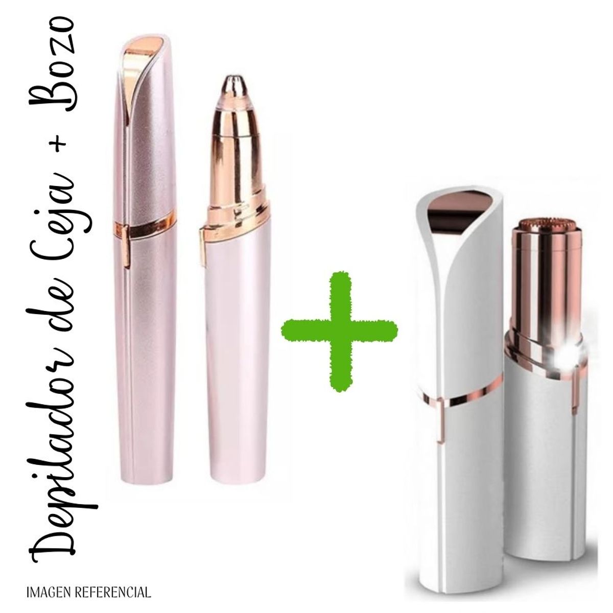 GENERICO - Combo Depilador Recargable de Ceja y de Bozo