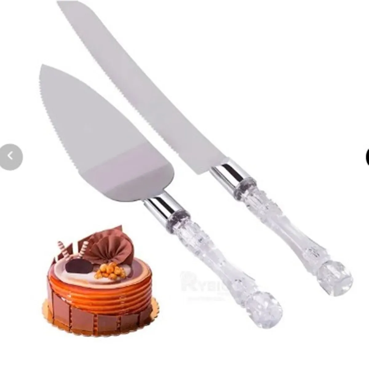 GENERICO - Cuchillo y Espatula de Reposteria Perfecto para Tortas A1