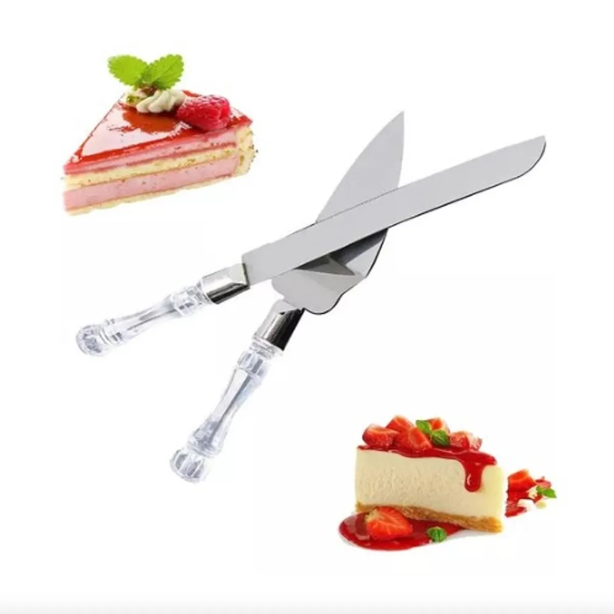 GENERICO - Cuchillo y Espatula de Reposteria Perfecto para Tortas A1