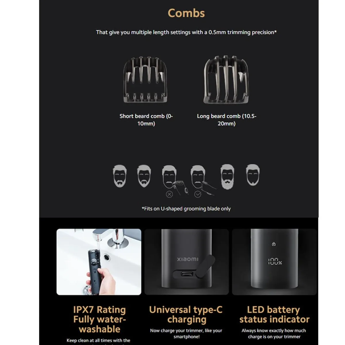 XIAOMI - Kit Afeitador Electrico Xiaomi Grooming Kit Pro