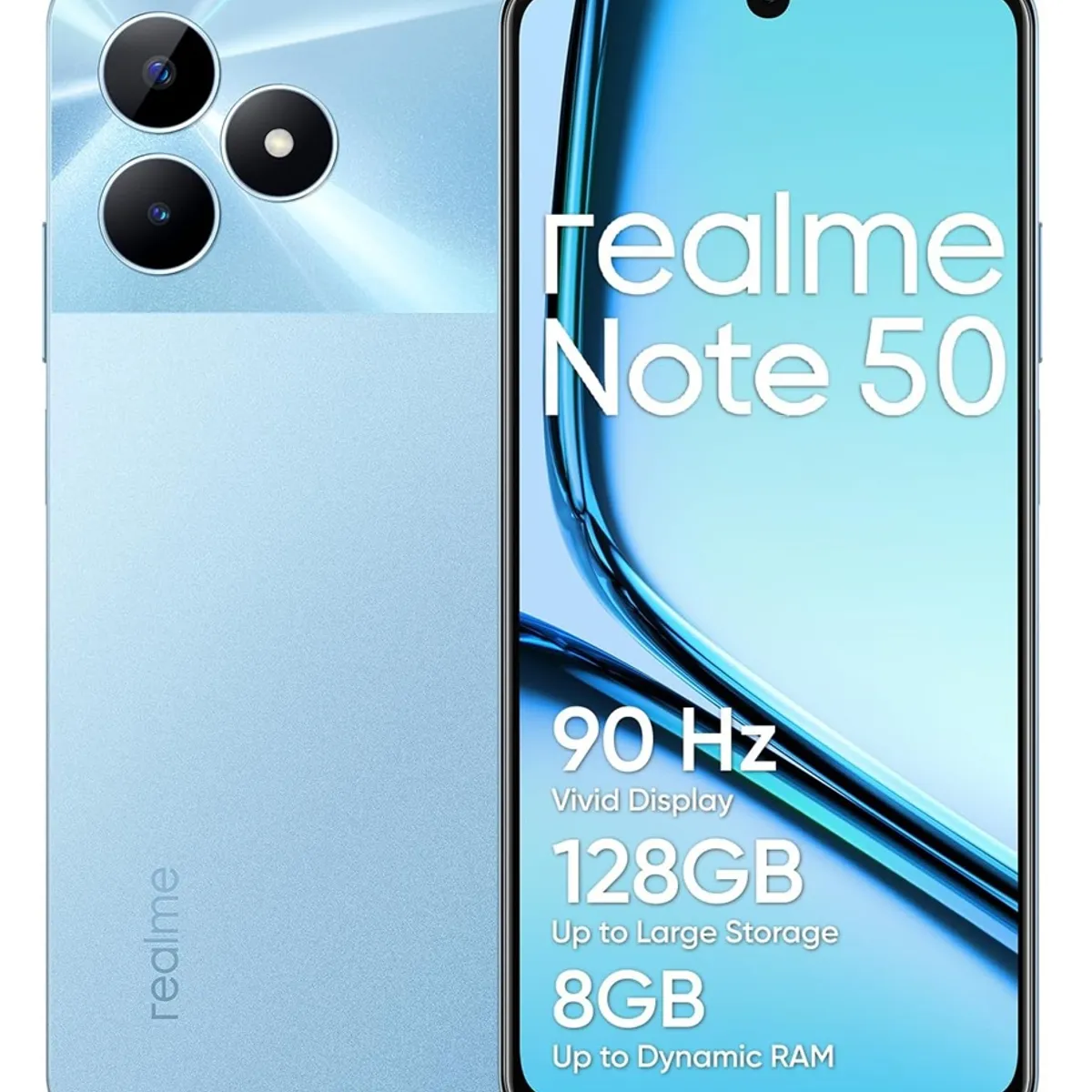 REALME - REALME NOTE  50 New Model  128GB ROM+ 8GB RAM (4GB+ 4GB Extended) / IP54 /AZUL CIELO