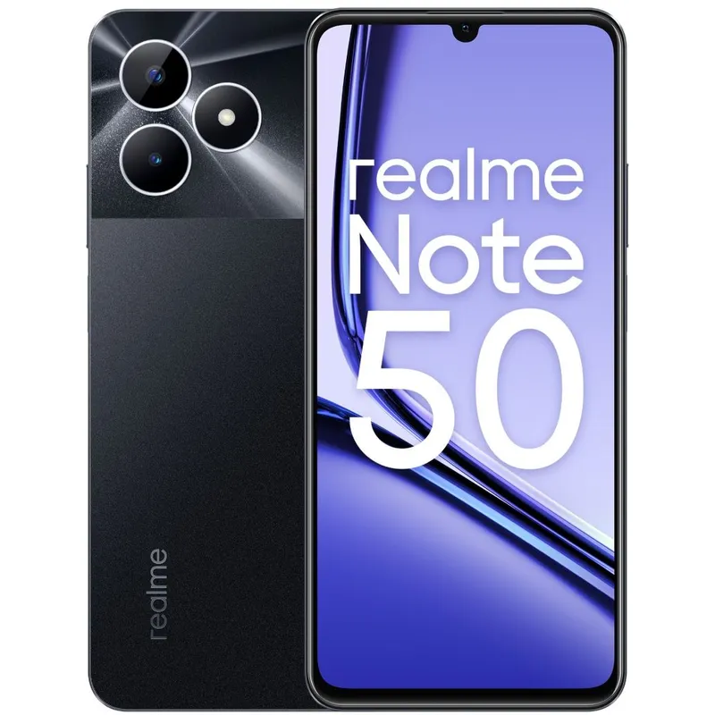 REALME - REALME NOTE  50 New Model  64GB ROM+ 6GB RAM *(3GB+ 3GB Extended) / COLOR:NEGRO MEDIANOCHE