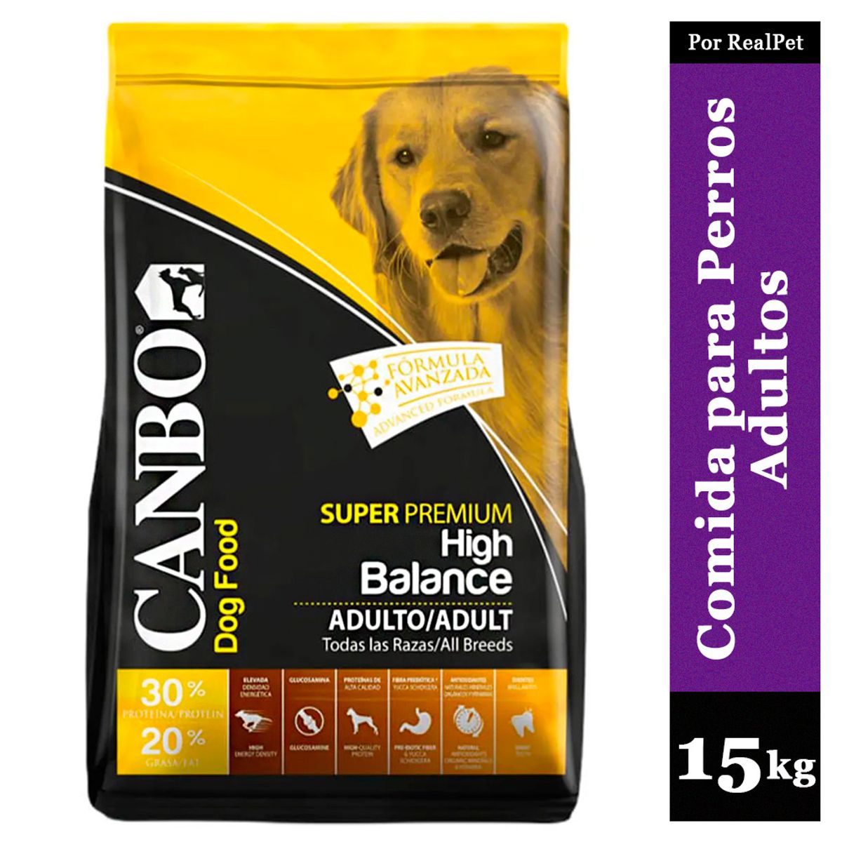 CANBO - Comida Perro Adulto Canbo High Balance Todas las Razas 15 kg