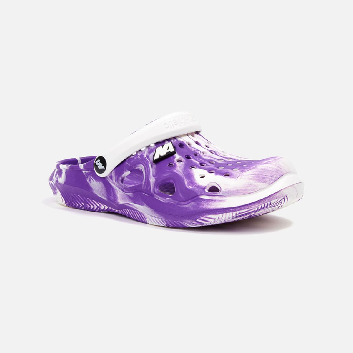 NEW ATHLETIC - Sandalias New Athletic Clogy Morado Con Blanco Mujer