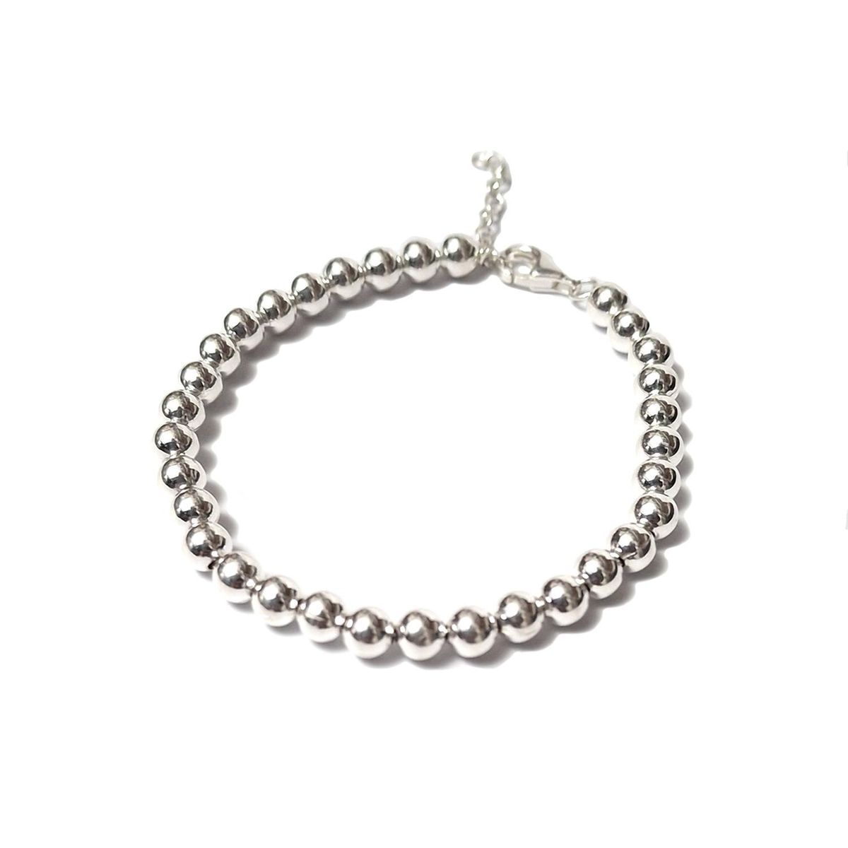 GENERICO - Pulsera de plata 925 tipo bolitas L