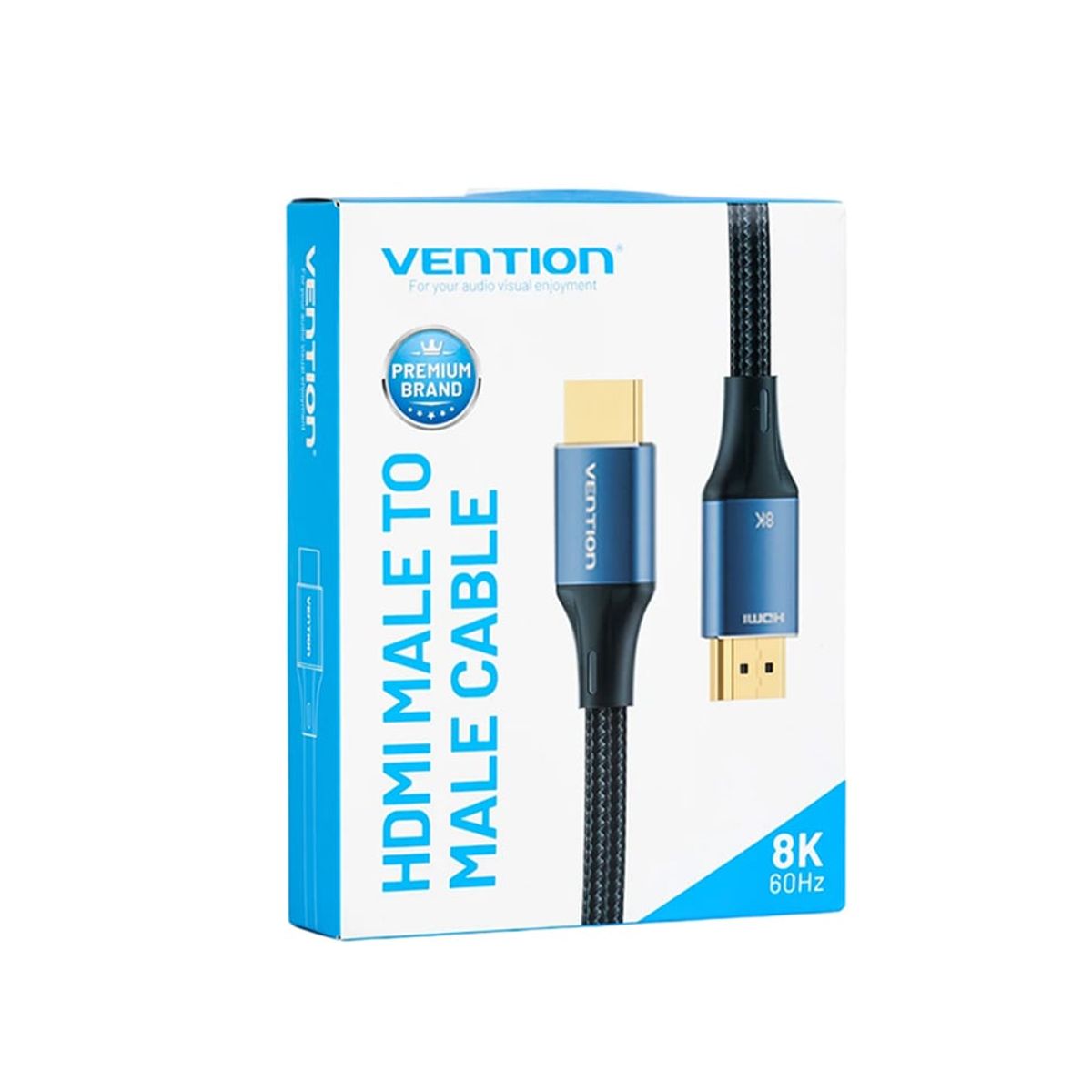 VENTION - Hdmi 2.1 Cable Nylon Trenzado 8k 4k 2k Pc Tv (2m) Premium