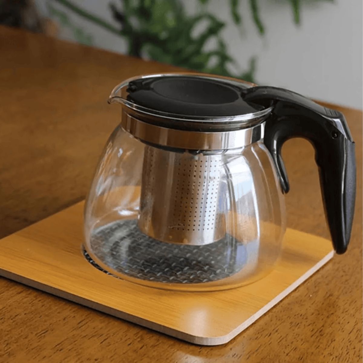 GENERICO - Tetera Transparente con Infusor Extraíble 700 ML