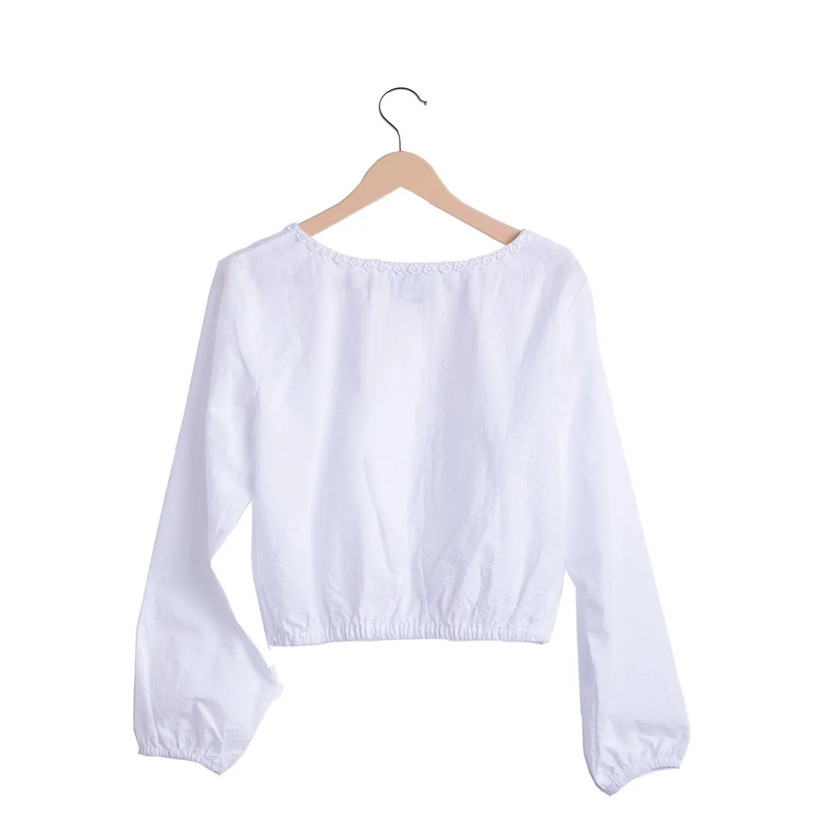 NATA COTON - BLUSA COQUETTE BLANCO