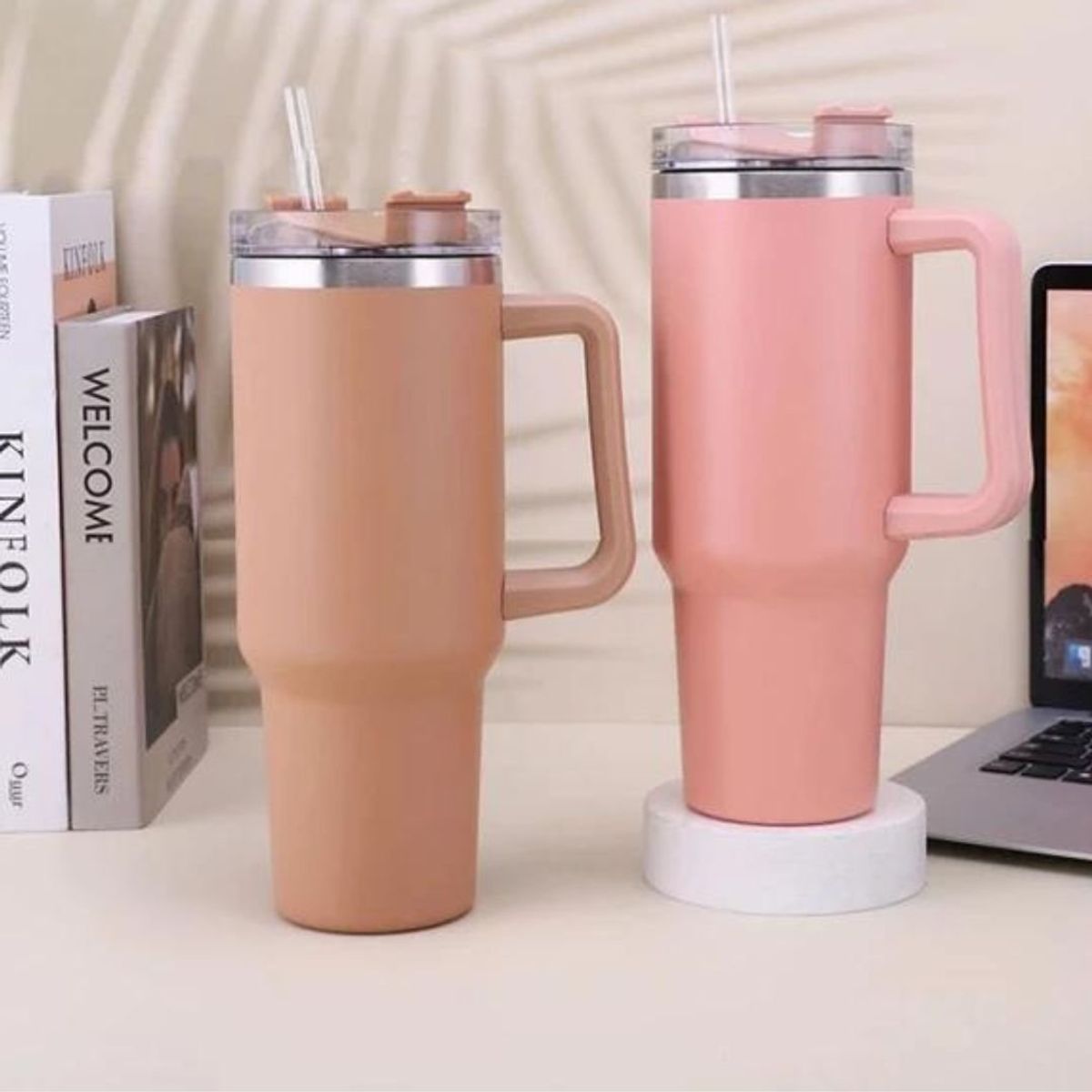 GENERICO - Termo Personal Estilo Toma Todo 900Ml Color Nude