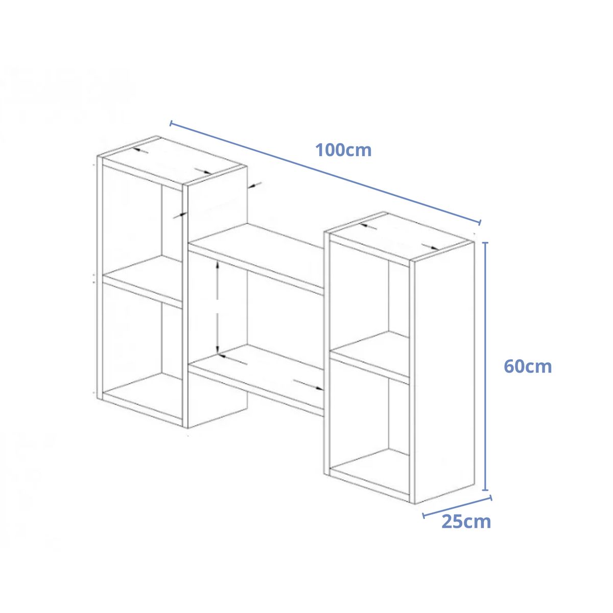 GENERICO - Repisa Estante Flotante Badenol