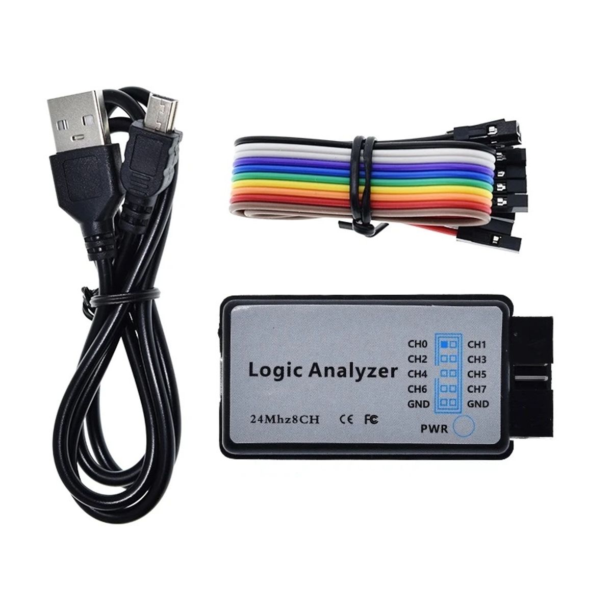 GENERICO - Analizador Lógico 24mhz 8 Canales