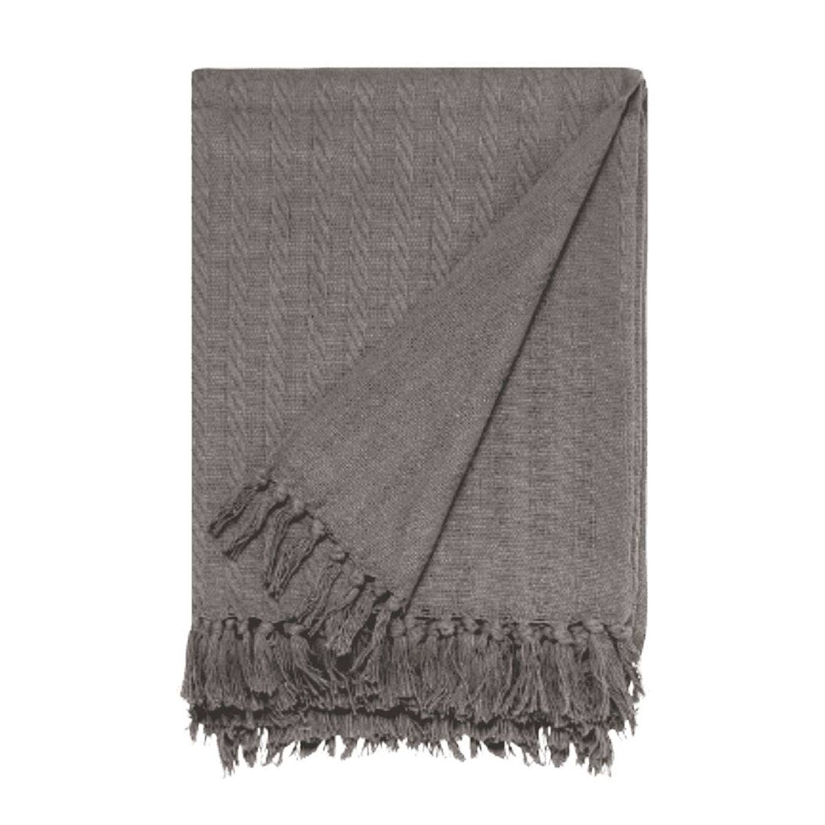 MAP DESIGN HOME - Manta Palmas Charcoal 170x130cm