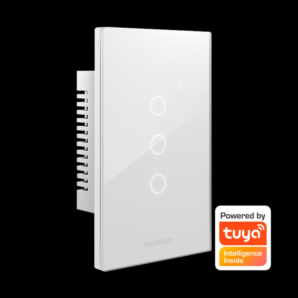 GENERICO - Interruptor Triple Inteligente MACROLED Wifi Smart  Alexa Google Home