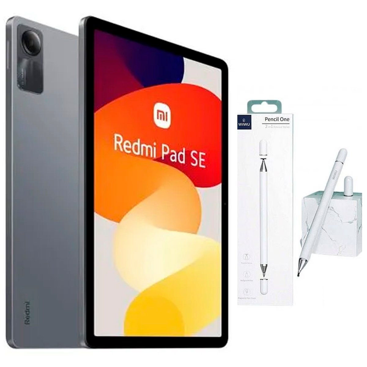 XIAOMI - Redmi Pad Se 128GB 4GB Ram Gris + Lápiz Wiwu Pencil One Blanco