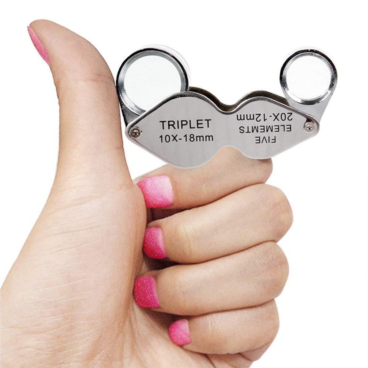 GENERICO - Lupa doble lente 10x 18mm y 20x 12mm Lupa Geologica