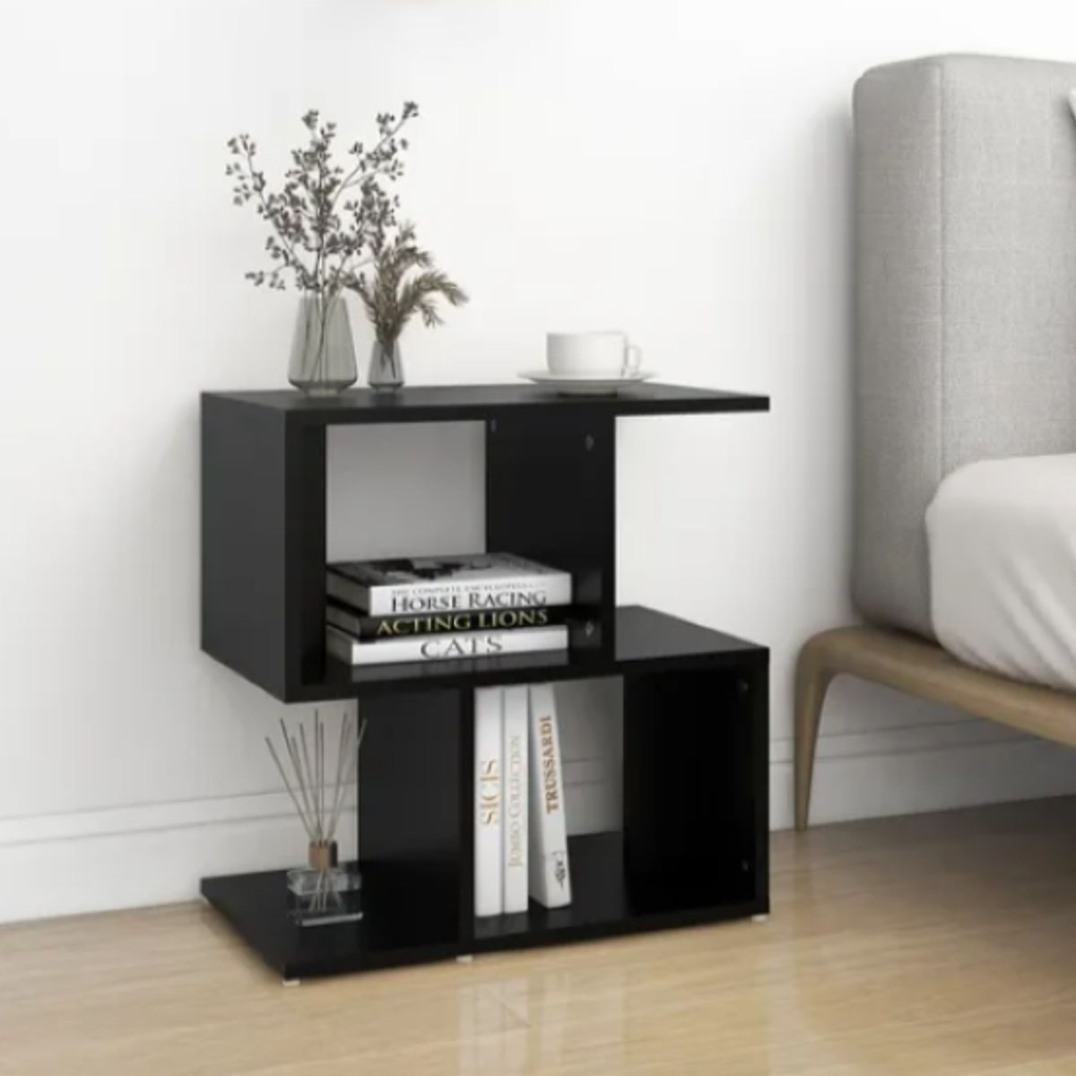 NACION MUEBLES - Velador Estante Fio negro