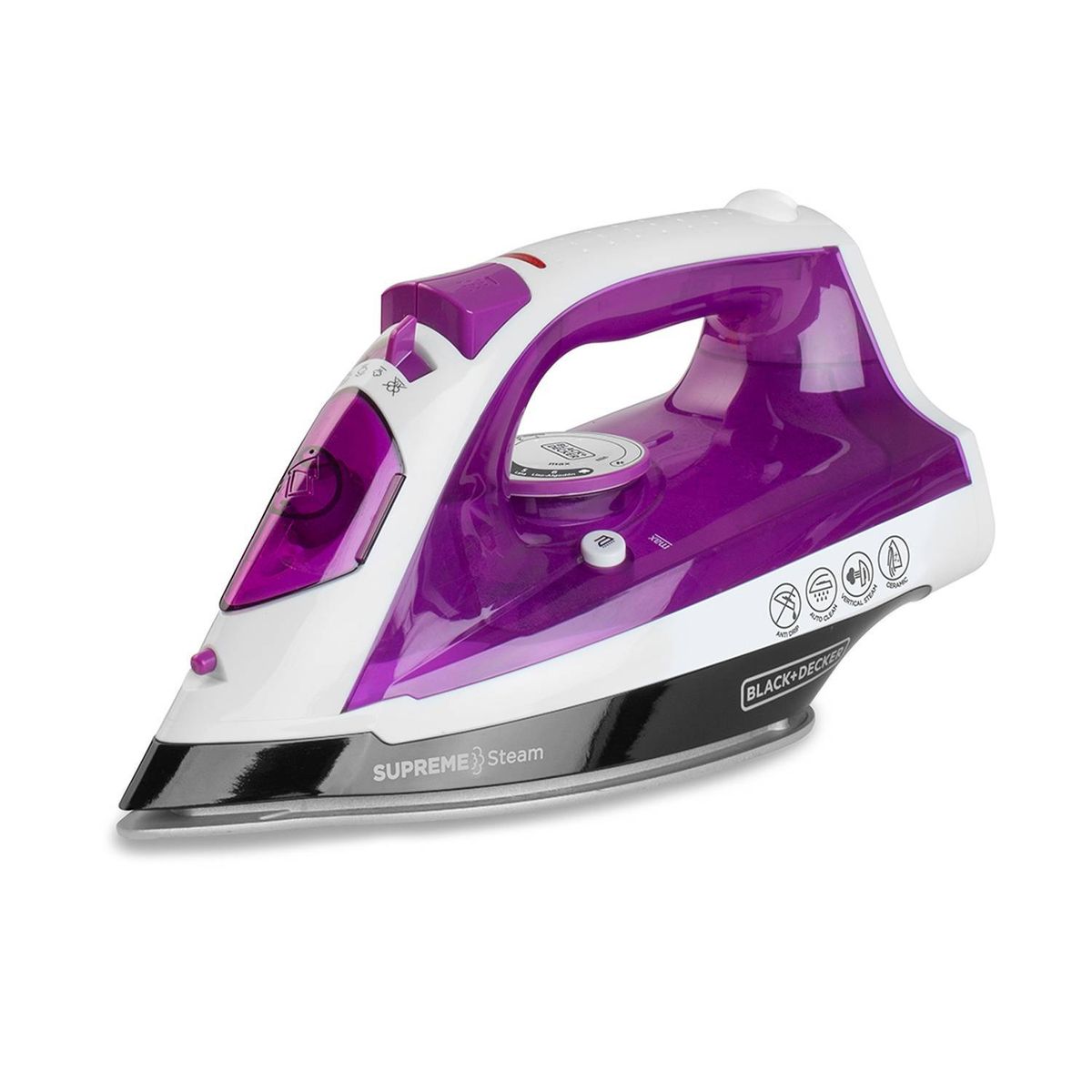 GENERICO - Plancha Supreme Steam BLACK  DECKER IR23960 Morado