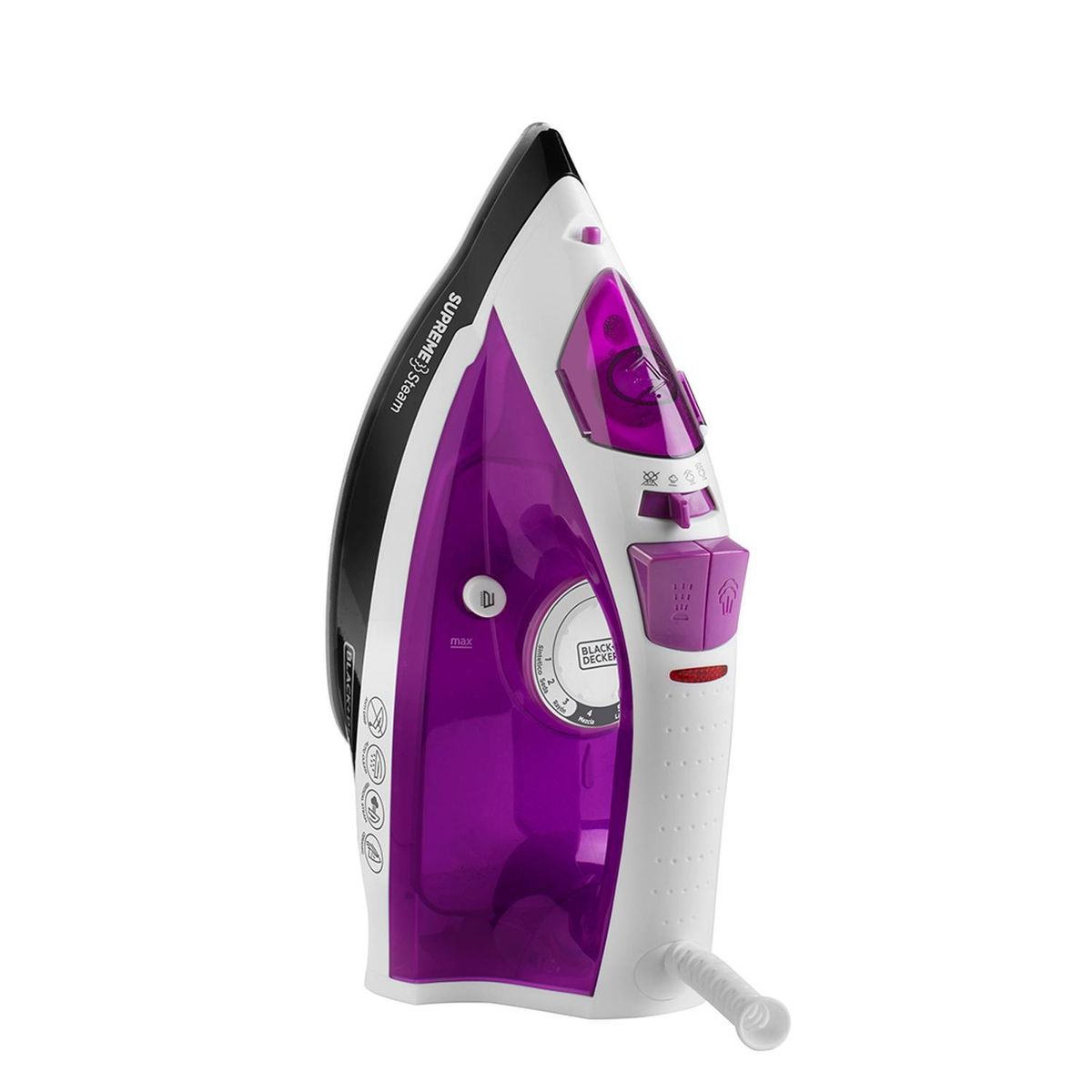 GENERICO - Plancha Supreme Steam BLACK  DECKER IR23960 Morado