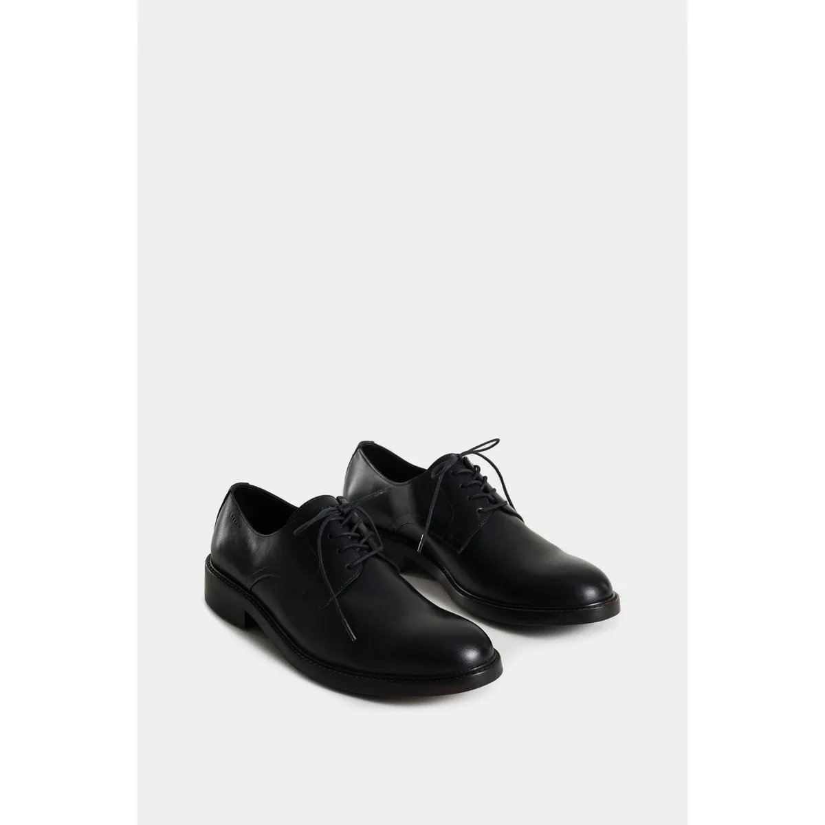 VELEZ - Vélez Zapatos Cordón Lunar De Cuero Liso Hombre Cordón Negro