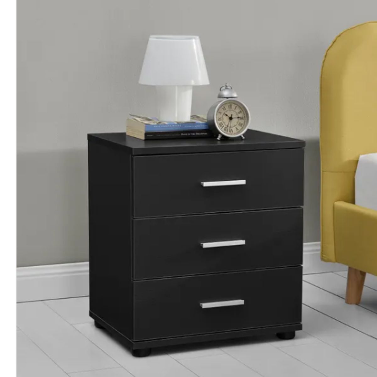 NACION MUEBLES - Velador de noche Oreo Negro