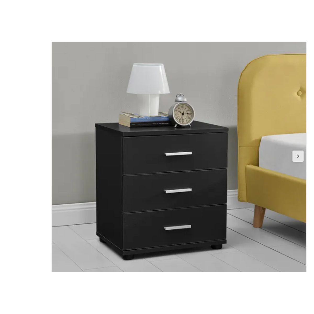 NACION MUEBLES - Velador de noche Oreo Negro