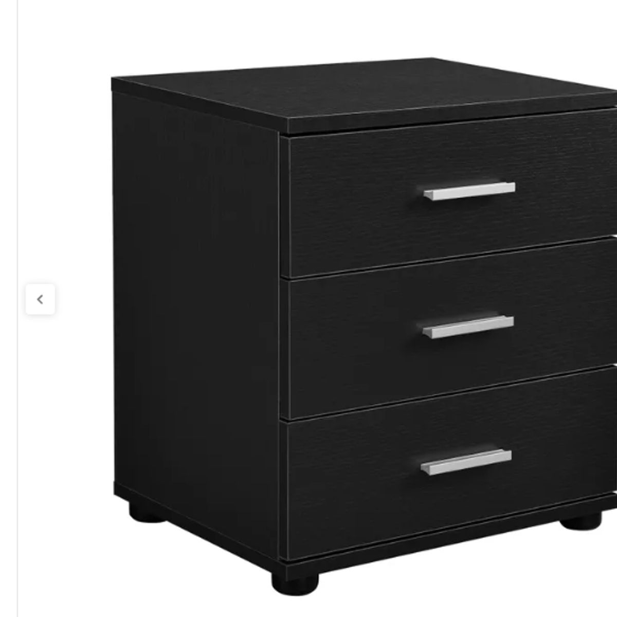 NACION MUEBLES - Velador de noche Oreo Negro