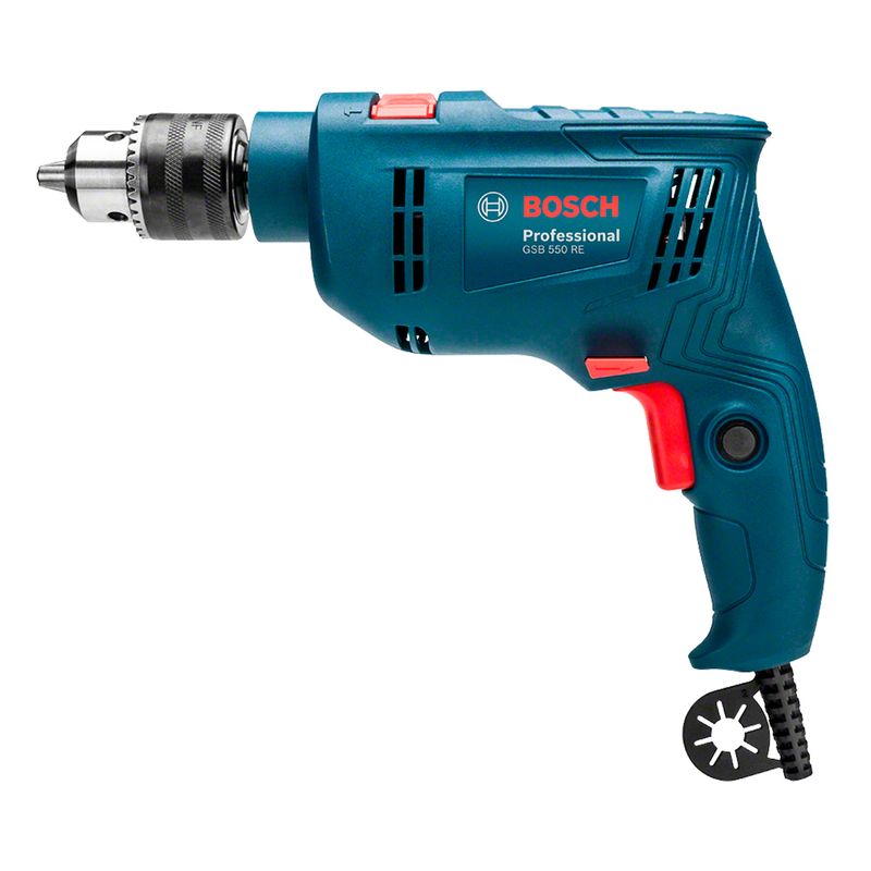 BOSCH - Taladro Percutor Gsb 550 Re Bosch 550w (Caja Carton) Profesional