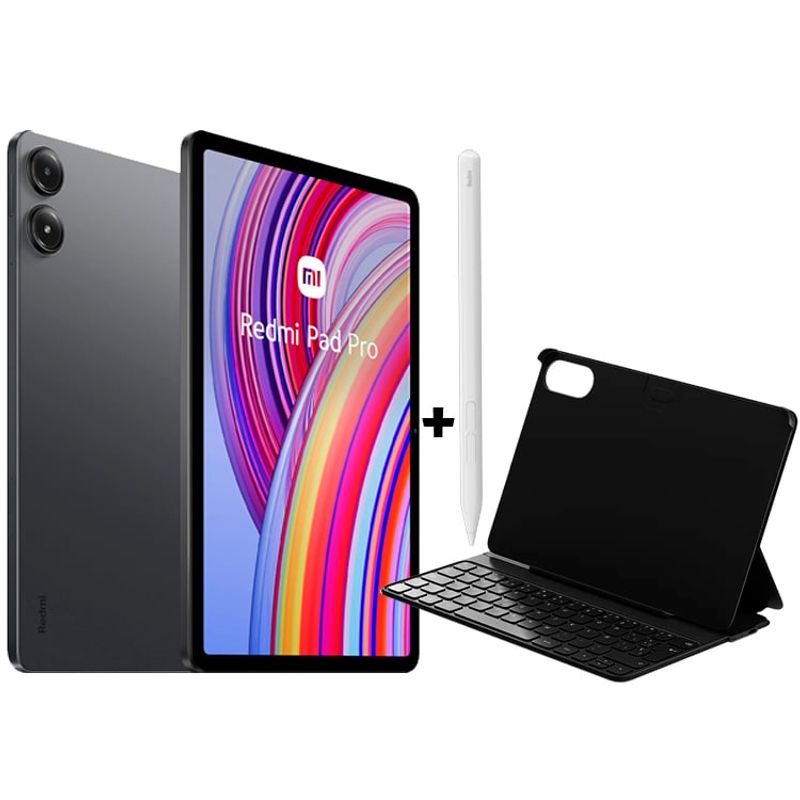 XIAOMI - Xiaomi Redmi Pad Pro 256GB Gris + Teclado Keyboard + Lapiz Smart Pen