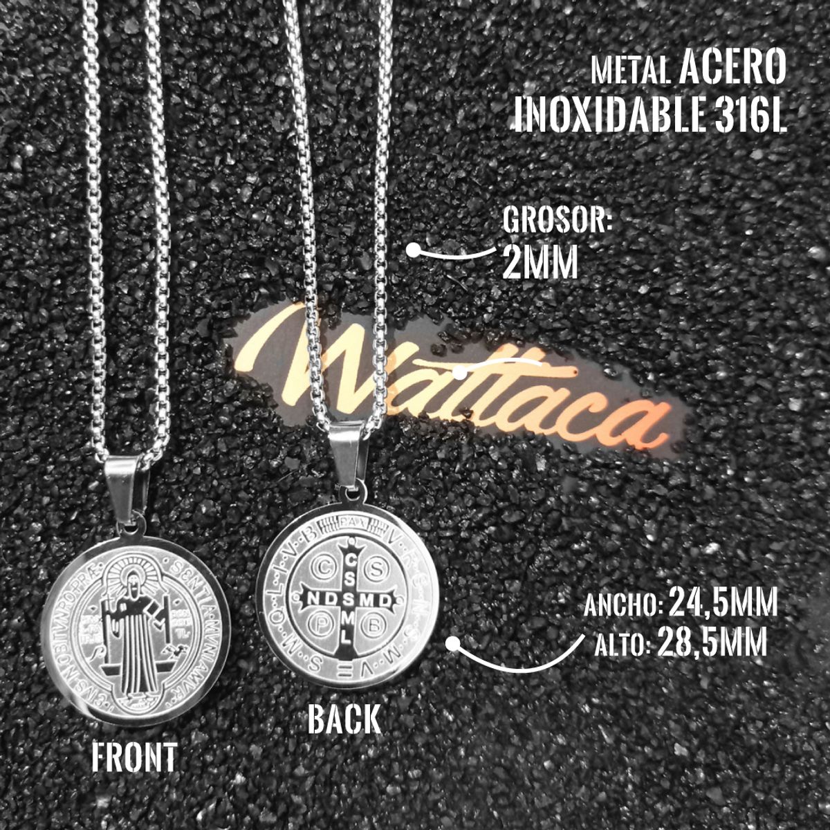 WATTACA - Collar San Benito Acero Premium 316L