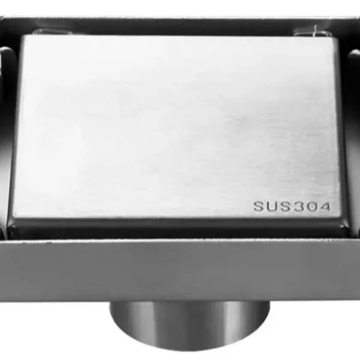 GENERICO - Sumidero desagüe Reversible de Acero Mate SUS 304 de10x10cm Cuadrado